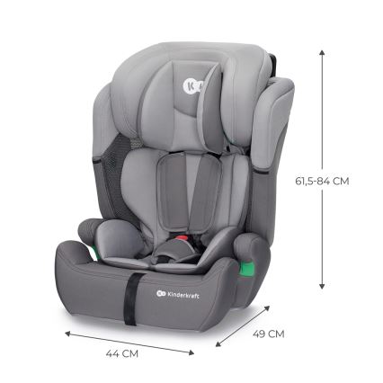 KINDERKRAFT - Cadeira auto COMFORT UP i-Tamanho (76-150 cm) cinzento claro
