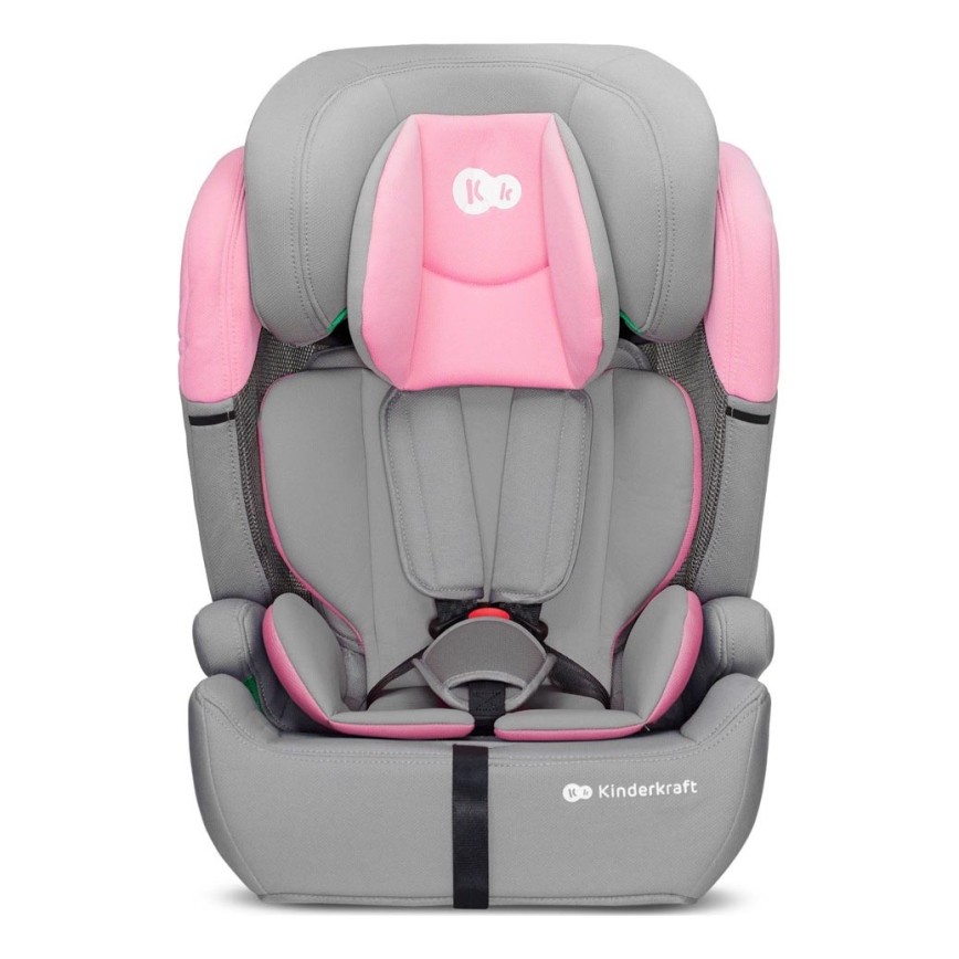 KINDERKRAFT - Cadeira auto COMFORT UP i-Tamanho (76-150 cm) cinzento/rosa