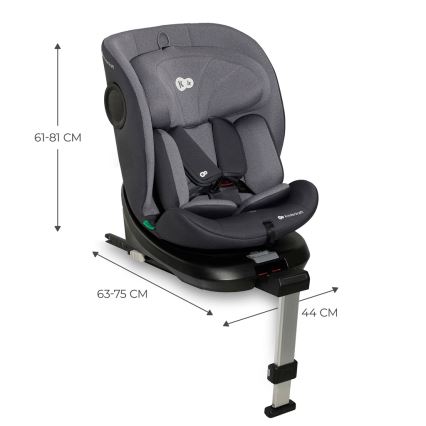 KINDERKRAFT - Cadeira auto I-360 i-Tamanho (40-150 cm) cinzento