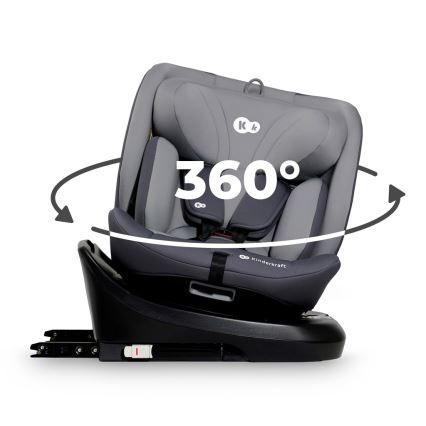 KINDERKRAFT - Cadeira auto I-GROW i-Tamanho (40-150 cm) cinzento