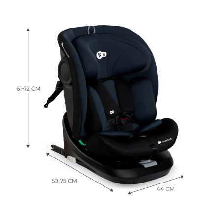 KINDERKRAFT - Cadeira auto I-GROW i-Tamanho (40-150 cm) preto