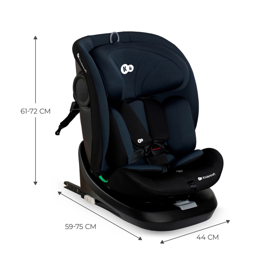 KINDERKRAFT - Cadeira auto I-GROW i-Tamanho (40-150 cm) preto