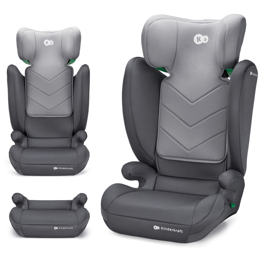 KINDERKRAFT - Cadeira auto I-SPARK i-Tamanho (100-150 cm) cinzento