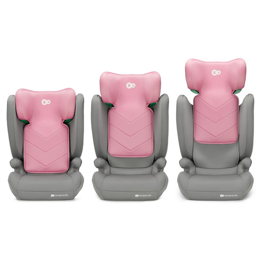 KINDERKRAFT - Cadeira auto I-SPARK i-Tamanho (100-150 cm) rosa