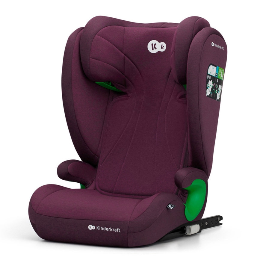 KINDERKRAFT - Cadeira auto JUNIOR FIX 2 (100-150 cm) Cherry pearl
