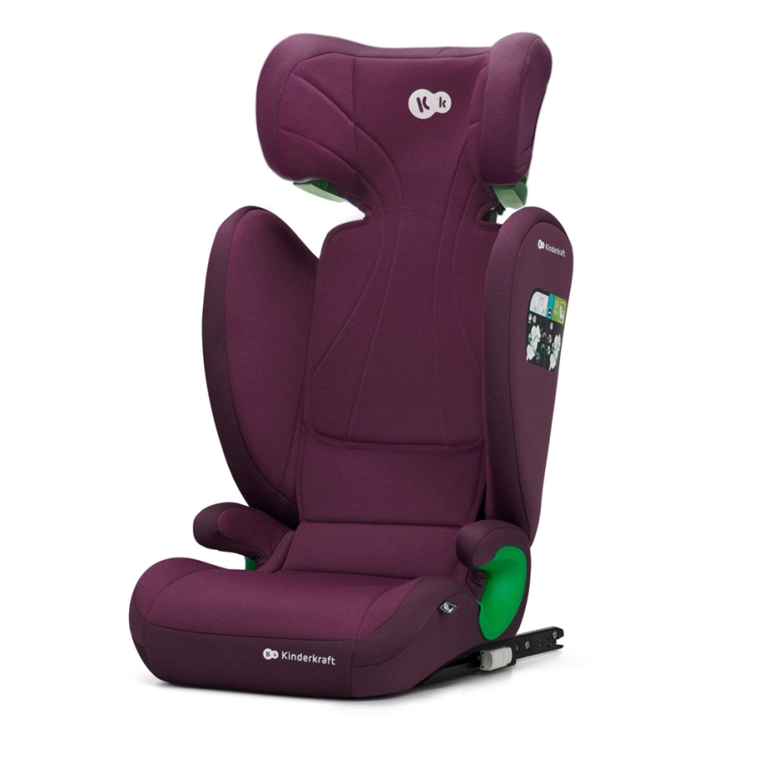 KINDERKRAFT - Cadeira auto JUNIOR FIX 2 (100-150 cm) Cherry pearl