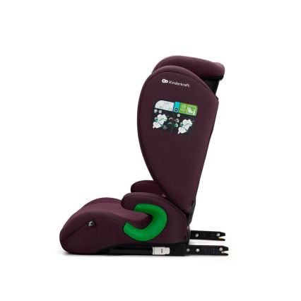 KINDERKRAFT - Cadeira auto JUNIOR FIX 2 (100-150 cm) Cherry pearl