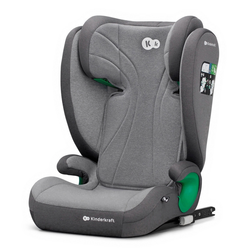 KINDERKRAFT - Cadeira auto JUNIOR FIX 2 (100-150 cm) Foguete cinzento