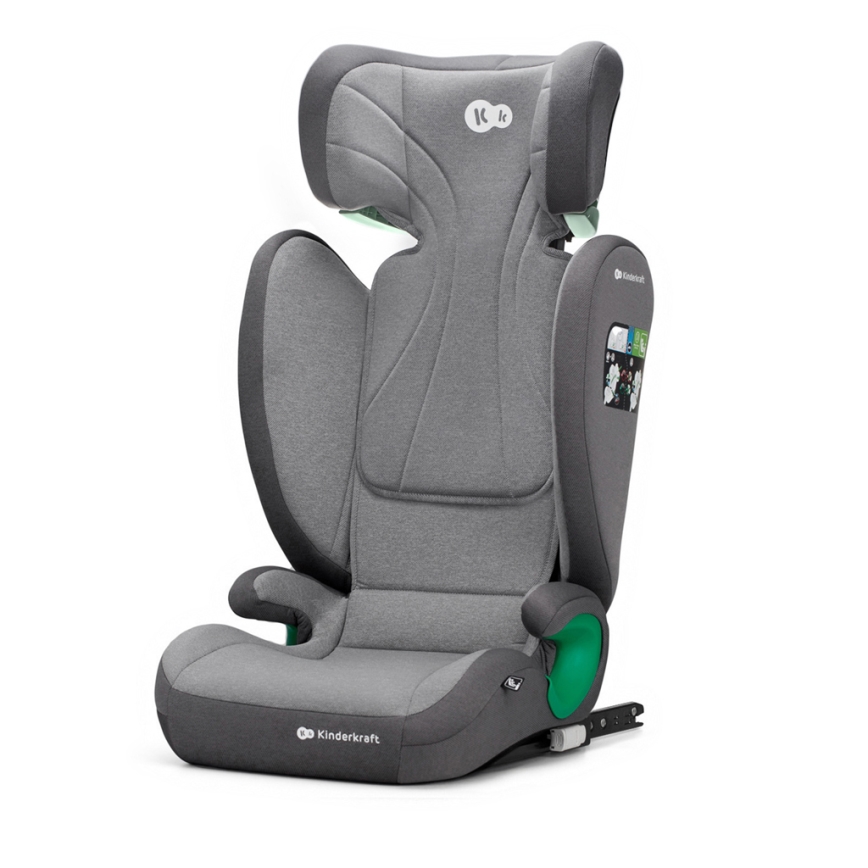 KINDERKRAFT - Cadeira auto JUNIOR FIX 2 (100-150 cm) Foguete cinzento