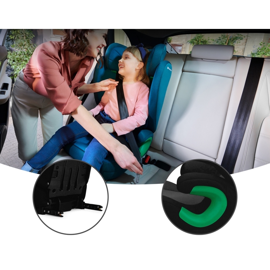 KINDERKRAFT - Cadeira auto JUNIOR FIX 2 (100-150 cm) Graphite preto