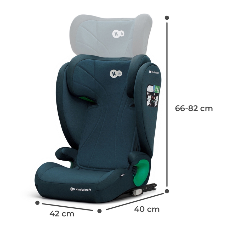 KINDERKRAFT - Cadeira auto JUNIOR FIX 2 (100-150 cm) Harbor azul