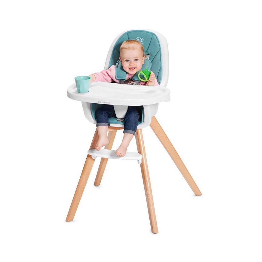 KINDERKRAFT - Cadeira de bebé 2em1 TIXI turquesa