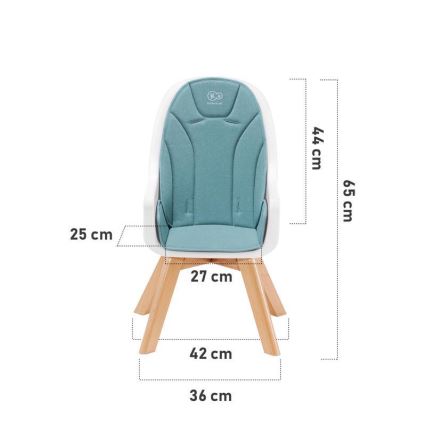 KINDERKRAFT - Cadeira de bebé 2em1 TIXI turquesa