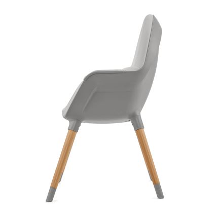 KINDERKRAFT - Cadeira de refeição para criança FINI2 faia/cinzento