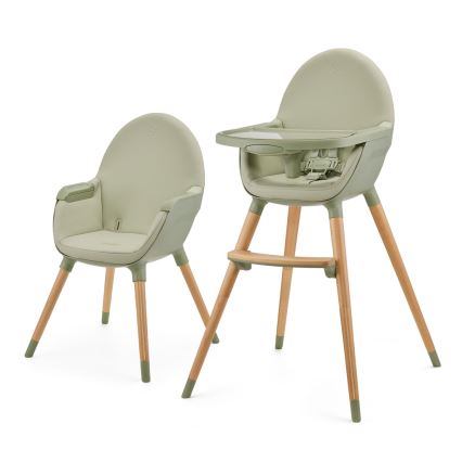KINDERKRAFT - Cadeira de refeição para criança FINI2 faia/verde
