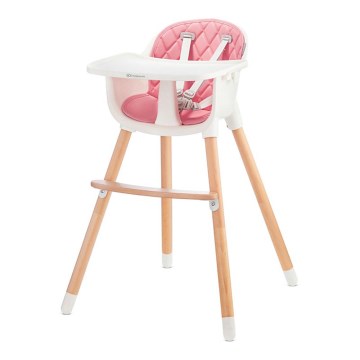 KINDERKRAFT - Cadeira de refeição para criança SIENNA faia/rosa