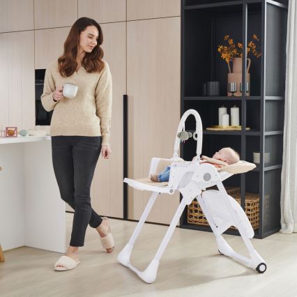 KINDERKRAFT - Cadeira de refeição para criança TUMMIE bege