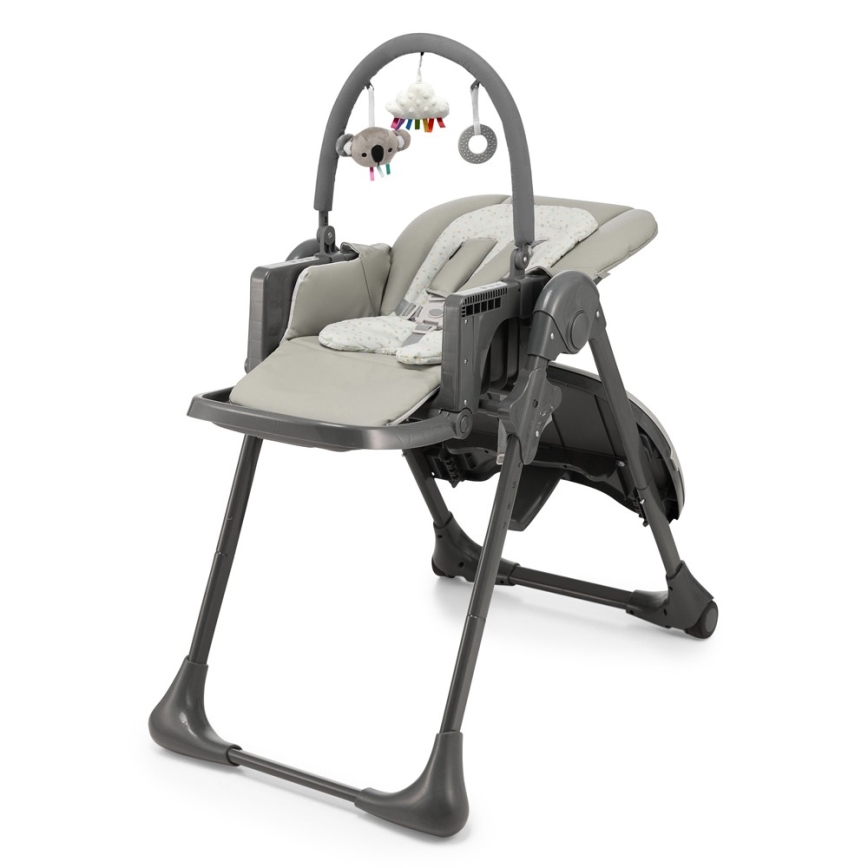 KINDERKRAFT - Cadeira de refeição para criança TUMMIE cinzento