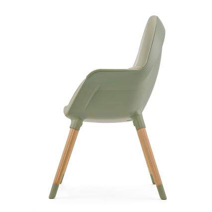 KINDERKRAFT - Cadeira de refeição infantil 2 em 1 FINI2 faia/verde