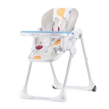 KINDERKRAFT - Cadeira infantil de refeição YUMMY bege/branco