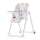 KINDERKRAFT - Cadeira infantil de refeição YUMMY bege/branco
