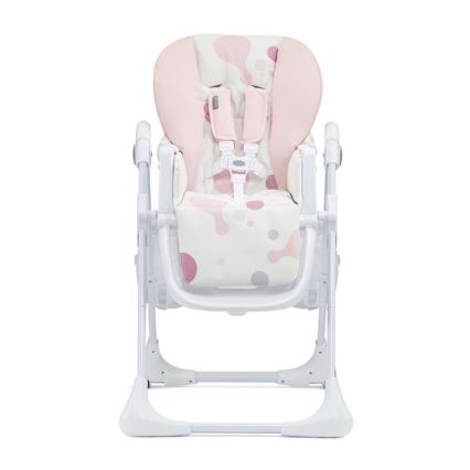KINDERKRAFT - Cadeira infantil de refeição YUMMY rosa/branco
