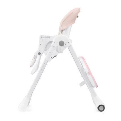 KINDERKRAFT - Cadeira infantil de refeição YUMMY rosa/branco