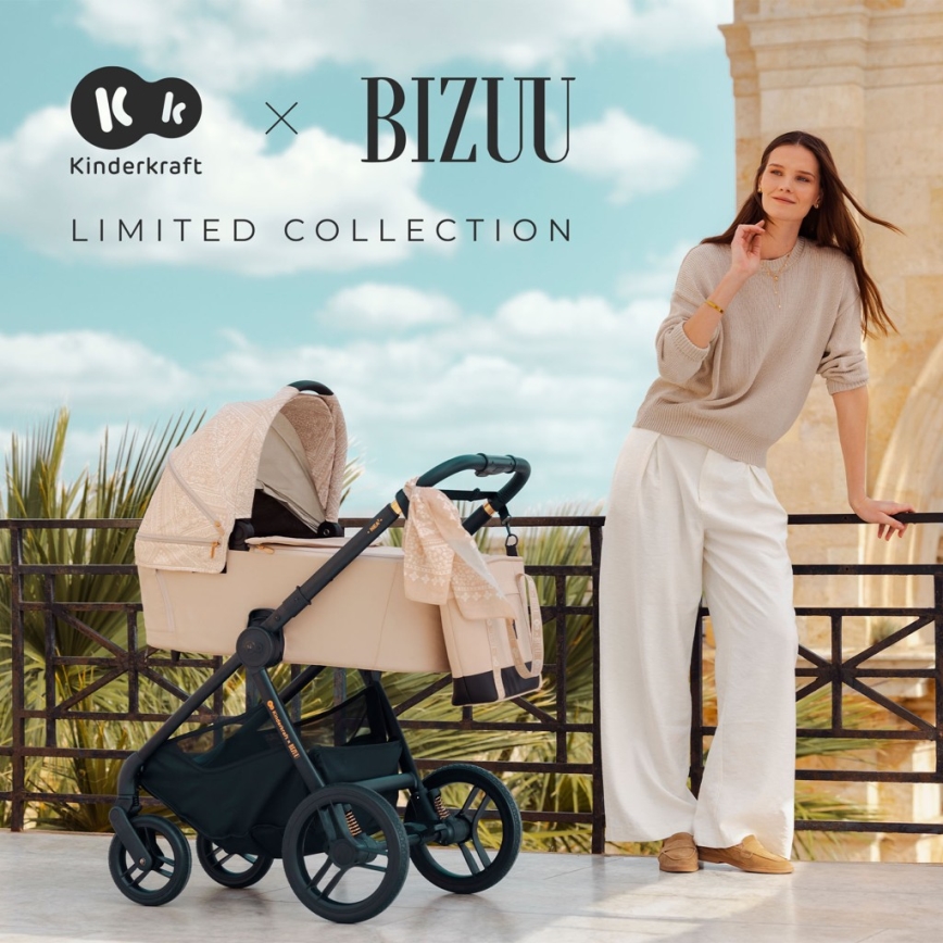KINDERKRAFT - Carrinho combinado 2 em 1 NEA 2 Dune Whisper Bizuu