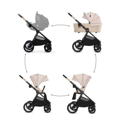 KINDERKRAFT - Carrinho combinado 2 em 1 NEA 2 Dune Whisper Bizuu