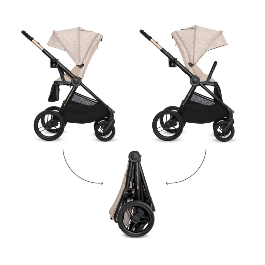 KINDERKRAFT - Carrinho combinado 2 em 1 NEA 2 Dune Whisper Bizuu