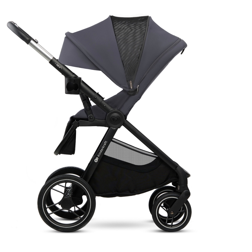 KINDERKRAFT - Carrinho de bebé combinado 2em1 NEA 2 Cinzento escuro