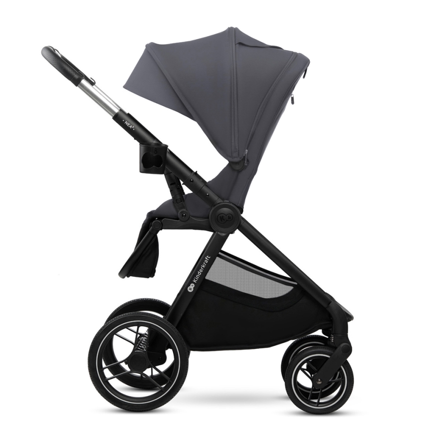 KINDERKRAFT - Carrinho de bebé combinado 2em1 NEA 2 Cinzento escuro