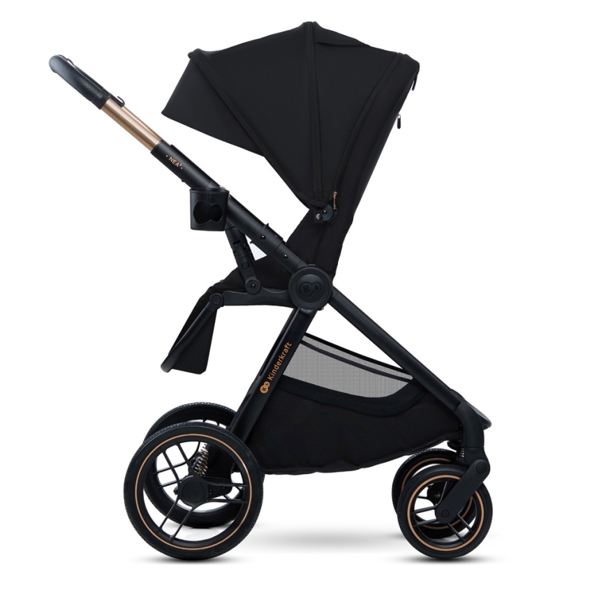 KINDERKRAFT - Carrinho de bebé combinado 2em1 NEA 2 Midnight preto