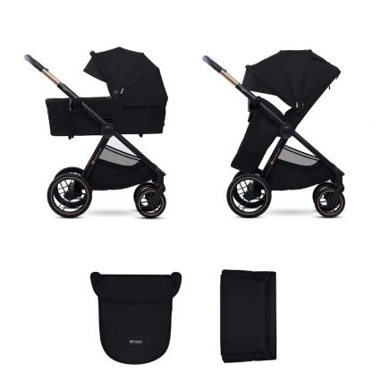 KINDERKRAFT - Carrinho de bebé combinado 2em1 NEA 2 Midnight preto