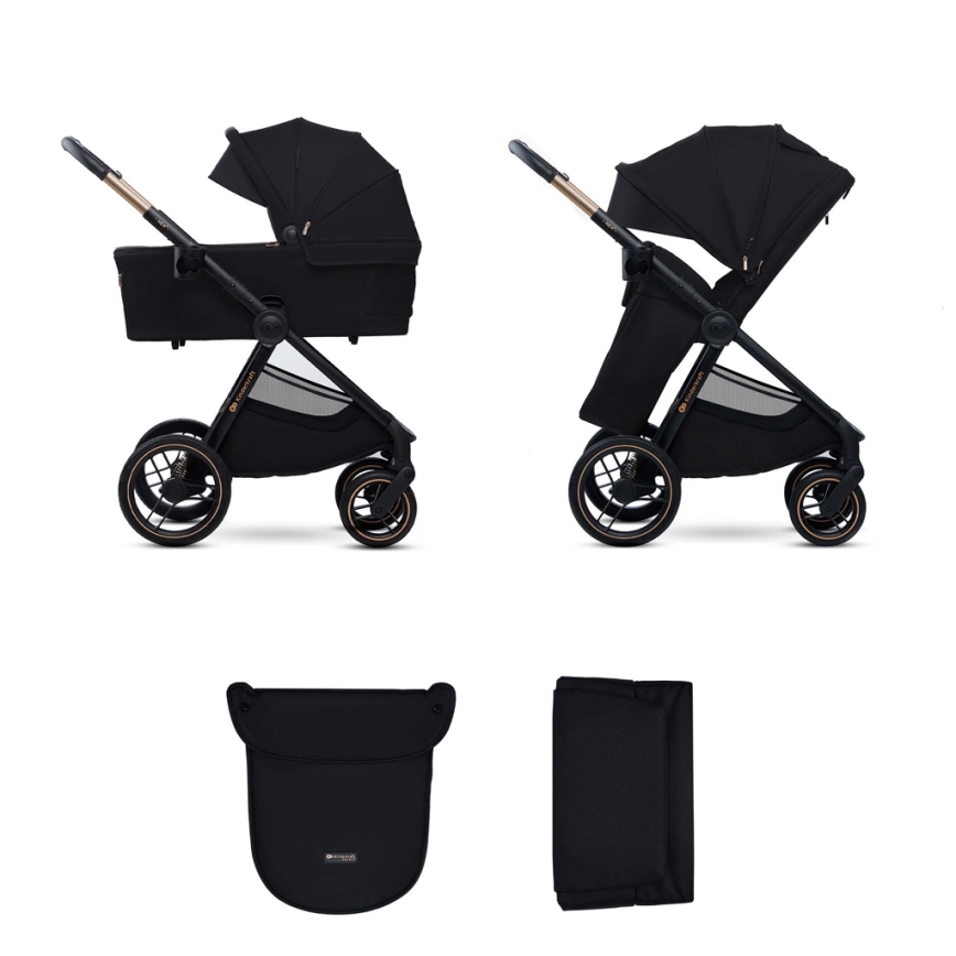 KINDERKRAFT - Carrinho de bebé combinado 2em1 NEA 2 Midnight preto