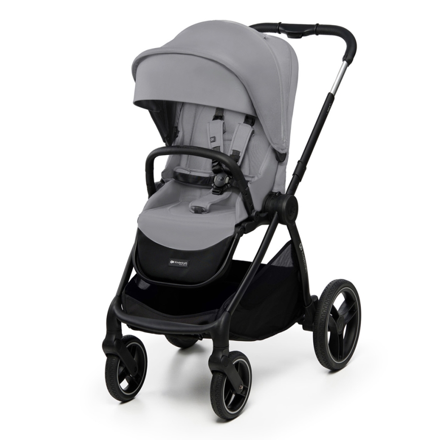 KINDERKRAFT - Carrinho de bebé combinado 2em1 NEA 2 Platinum cinzento