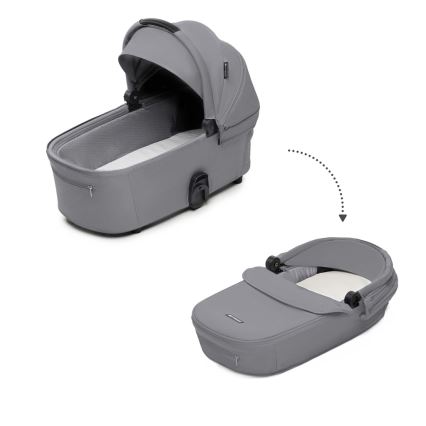 KINDERKRAFT - Carrinho de bebé combinado 2em1 NEA 2 Platinum cinzento