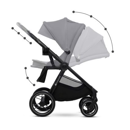KINDERKRAFT - Carrinho de bebé combinado 2em1 NEA 2 Platinum cinzento