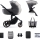 KINDERKRAFT - Carrinho de bebé combinado 2em1 PRIME 2 cinzento