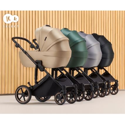 KINDERKRAFT - Carrinho de bebé combinado 2em1 PRIME 2 cinzento