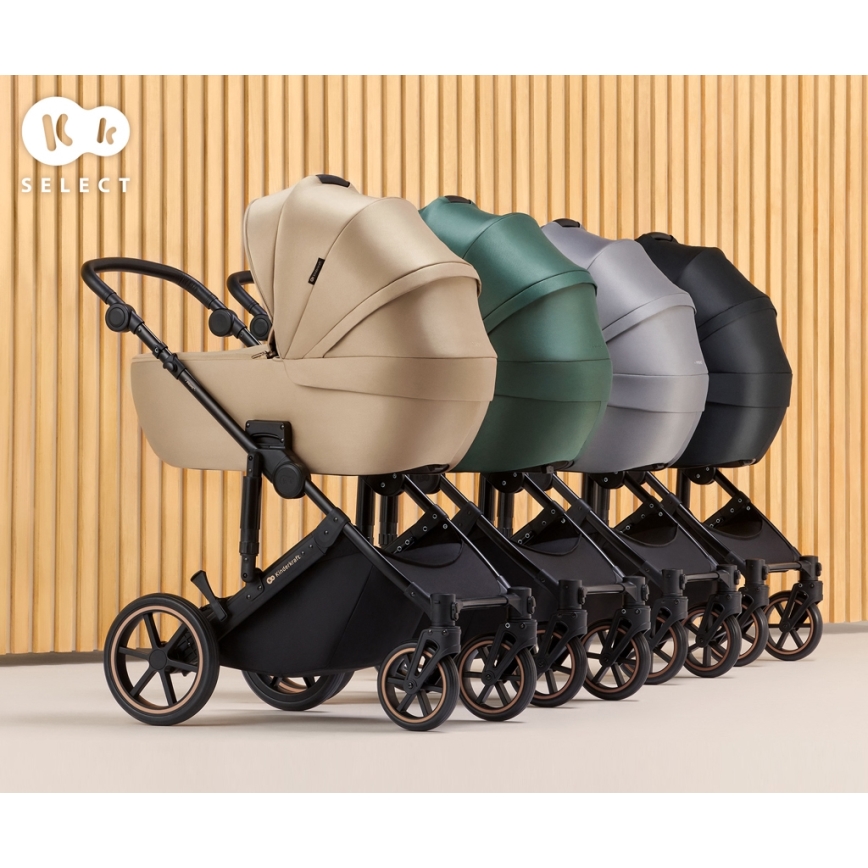 KINDERKRAFT - Carrinho de bebé combinado 2em1 PRIME 2 cinzento
