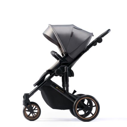 KINDERKRAFT - Carrinho de bebé combinado 2em1 PRIME 2 cinzento