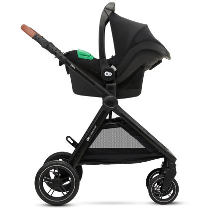 KINDERKRAFT - Carrinho de bebé combinado 3em1 ESME Sand bege + assento de automóvel MINK PRO