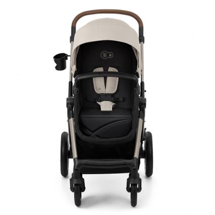 KINDERKRAFT - Carrinho de bebé combinado 3em1 MOOV 2 AIR Moonlight cinzento + assento de automóvel MINK PRO