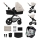 KINDERKRAFT - Carrinho de bebé combinado 3em1 MOOV 2 AIR Moonlight cinzento + assento de automóvel MINK PRO