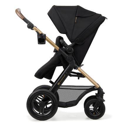 KINDERKRAFT - Carrinho de bebé combinado 3em1 MOOV 2 AIR Pure preto + assento de automóvel MINK PRO