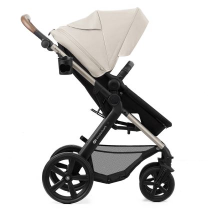 KINDERKRAFT - Carrinho de bebé combinado 3em1 MOOV 2 Moonlight cinzento + assento de automóvel MINK PRO