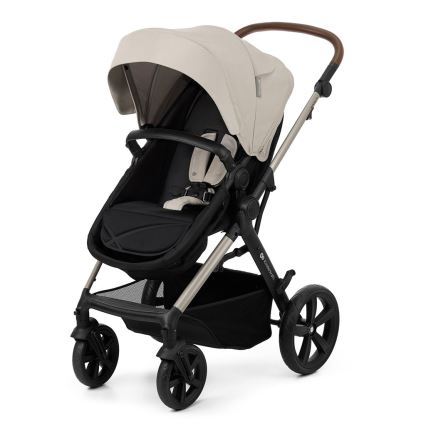 KINDERKRAFT - Carrinho de bebé combinado 3em1 MOOV 2 Moonlight cinzento + assento de automóvel MINK PRO