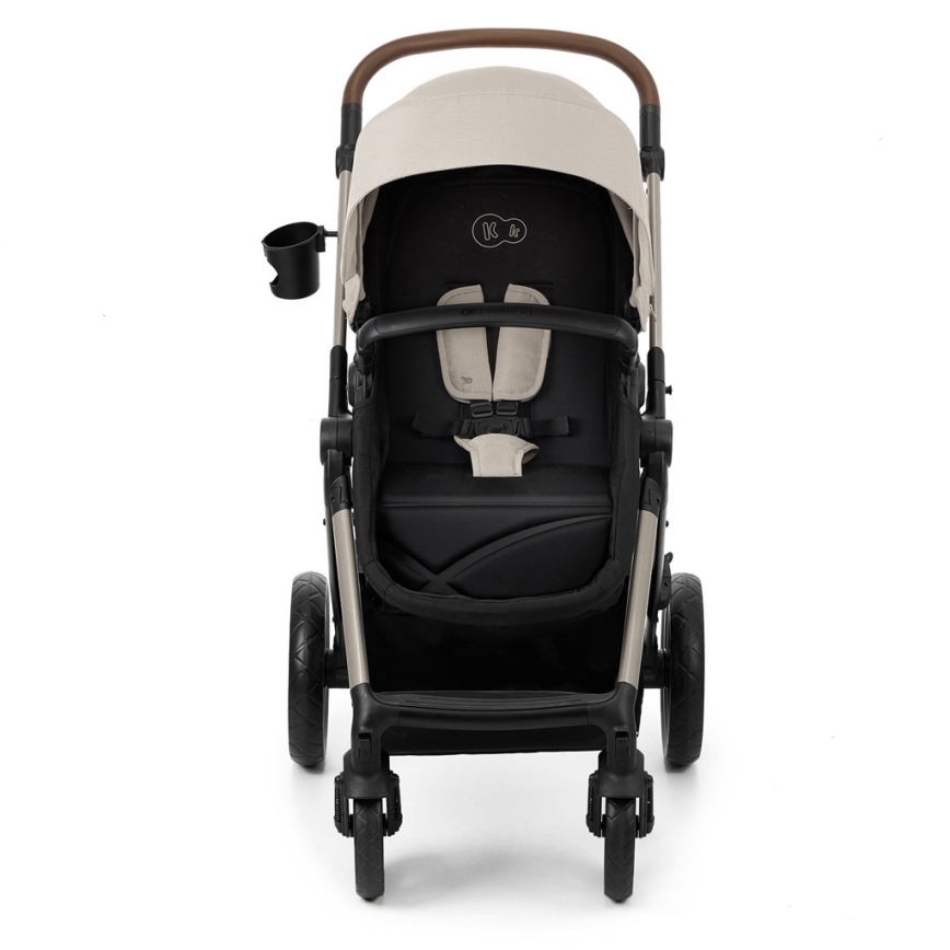 KINDERKRAFT - Carrinho de bebé combinado 3em1 MOOV 2 Moonlight cinzento + assento de automóvel MINK PRO