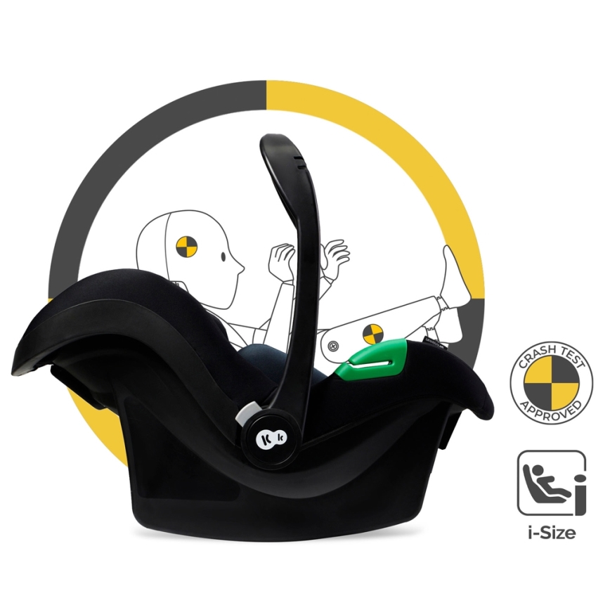 KINDERKRAFT - Carrinho de bebé combinado 3em1 MOOV 2 Moonlight cinzento + assento de automóvel MINK PRO